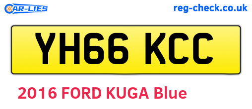 YH66KCC are the vehicle registration plates.