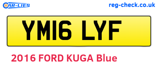 YM16LYF are the vehicle registration plates.