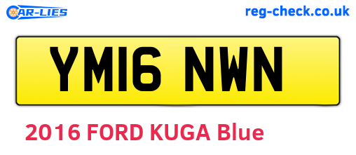 YM16NWN are the vehicle registration plates.