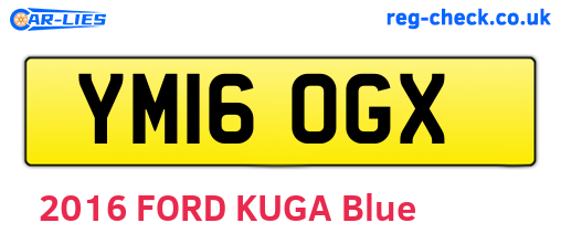 YM16OGX are the vehicle registration plates.