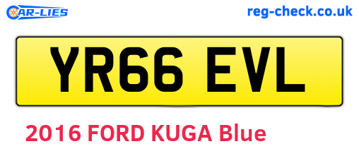 YR66EVL are the vehicle registration plates.