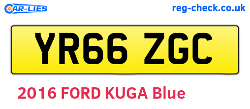 YR66ZGC are the vehicle registration plates.