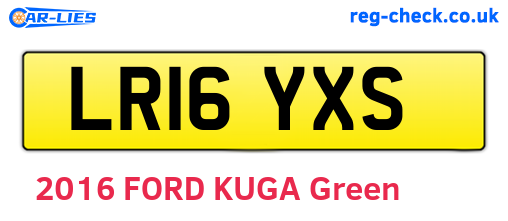 LR16YXS are the vehicle registration plates.