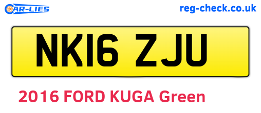 NK16ZJU are the vehicle registration plates.