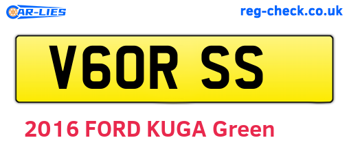 V60RSS are the vehicle registration plates.