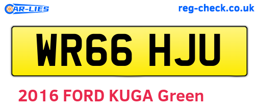 WR66HJU are the vehicle registration plates.