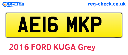 AE16MKP are the vehicle registration plates.