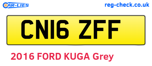 CN16ZFF are the vehicle registration plates.