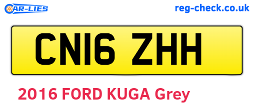 CN16ZHH are the vehicle registration plates.