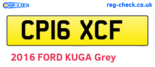 CP16XCF are the vehicle registration plates.