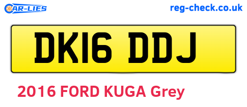 DK16DDJ are the vehicle registration plates.