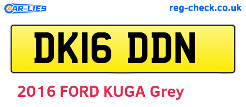 DK16DDN are the vehicle registration plates.