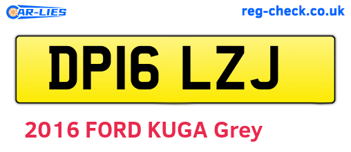 DP16LZJ are the vehicle registration plates.