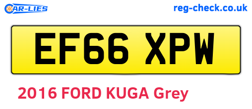 EF66XPW are the vehicle registration plates.