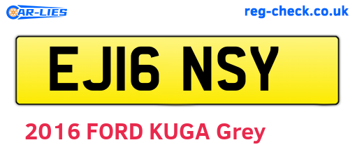 EJ16NSY are the vehicle registration plates.