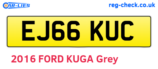 EJ66KUC are the vehicle registration plates.
