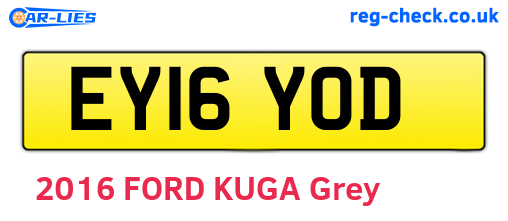 EY16YOD are the vehicle registration plates.