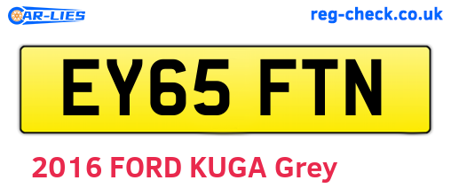 EY65FTN are the vehicle registration plates.