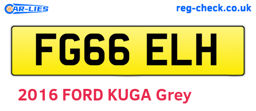 FG66ELH are the vehicle registration plates.