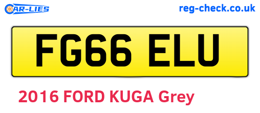 FG66ELU are the vehicle registration plates.
