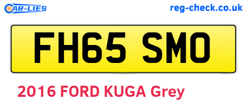 FH65SMO are the vehicle registration plates.