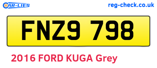 FNZ9798 are the vehicle registration plates.