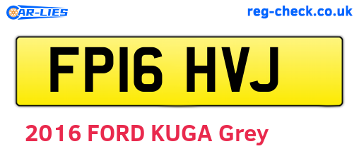 FP16HVJ are the vehicle registration plates.
