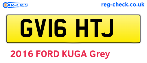 GV16HTJ are the vehicle registration plates.