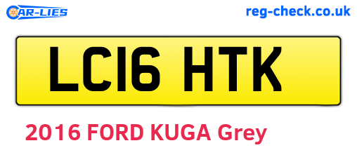LC16HTK are the vehicle registration plates.