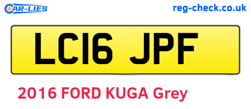 LC16JPF are the vehicle registration plates.