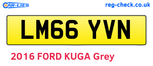 LM66YVN are the vehicle registration plates.