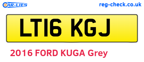 LT16KGJ are the vehicle registration plates.