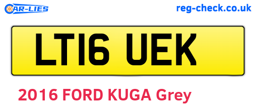 LT16UEK are the vehicle registration plates.