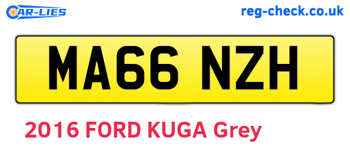 MA66NZH are the vehicle registration plates.