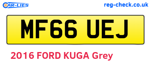 MF66UEJ are the vehicle registration plates.