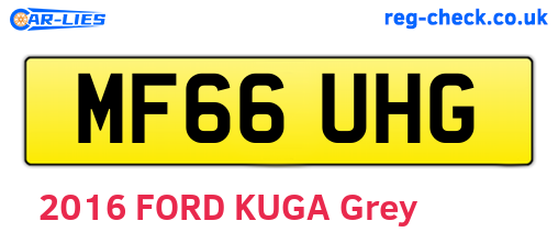 MF66UHG are the vehicle registration plates.