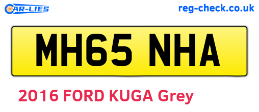 MH65NHA are the vehicle registration plates.