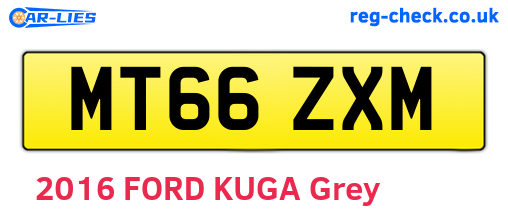 MT66ZXM are the vehicle registration plates.