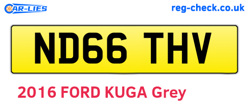 ND66THV are the vehicle registration plates.