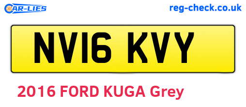 NV16KVY are the vehicle registration plates.