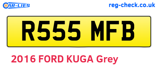 R555MFB are the vehicle registration plates.