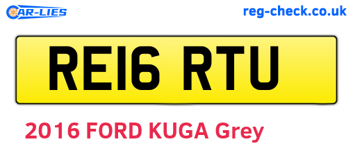 RE16RTU are the vehicle registration plates.