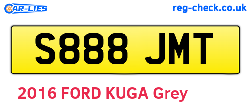 S888JMT are the vehicle registration plates.