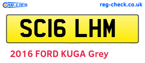 SC16LHM are the vehicle registration plates.