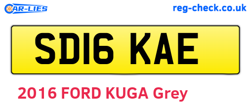 SD16KAE are the vehicle registration plates.