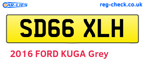 SD66XLH are the vehicle registration plates.