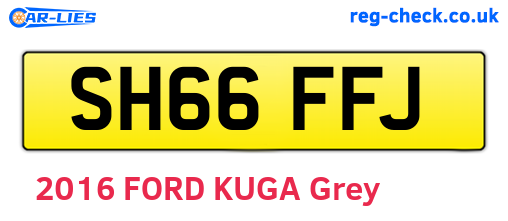 SH66FFJ are the vehicle registration plates.