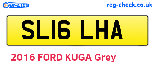 SL16LHA are the vehicle registration plates.
