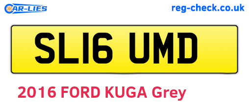 SL16UMD are the vehicle registration plates.