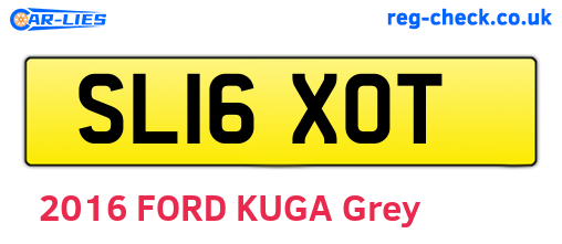 SL16XOT are the vehicle registration plates.